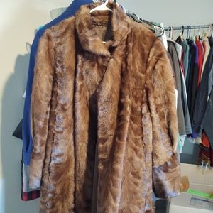Vintage Fechner Mink  coat Rare Made In Germany 1940/1950 Mint Condition